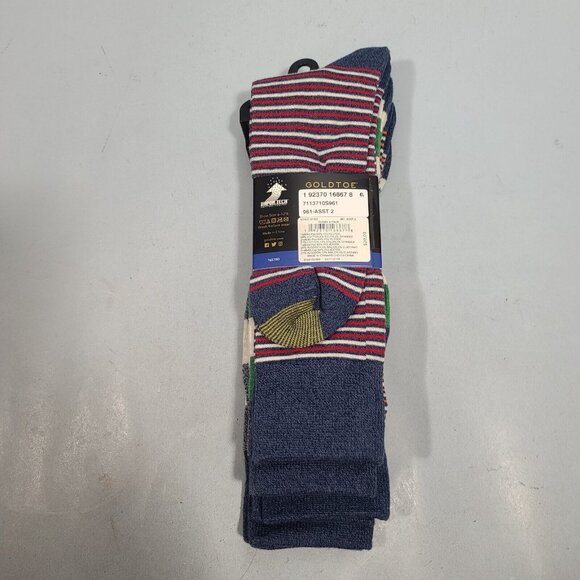 GoldToe Vapor-Tech Men's Rugby 4 Pack 6-12.5 Gold Toe - Picture 3 of 7